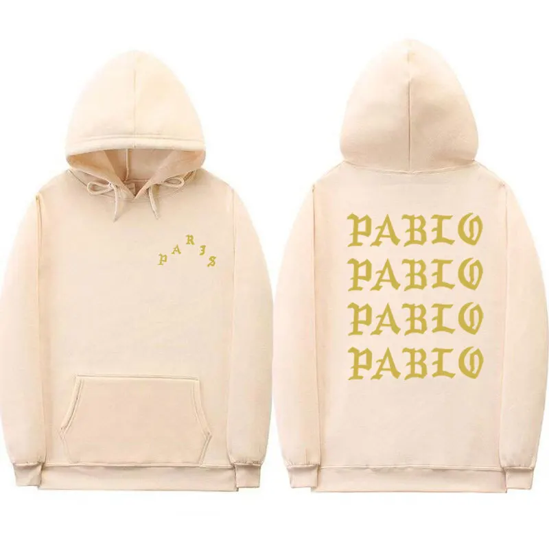 I Feel Like Pablo мужской модный Зимний толстый хлопковый пуловер с капюшоном Harajuku