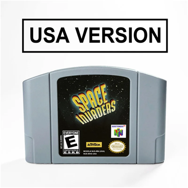 

Space Invaders For 64 Bit Video Game Cartridge USA Version NTSC