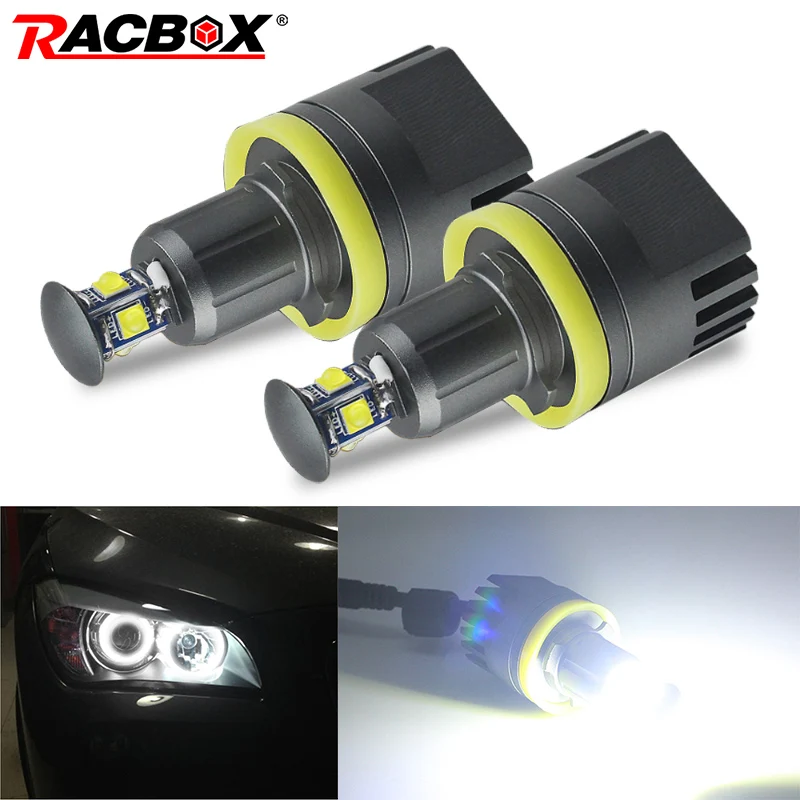 Автомобильные светодиодсветодиодный фары ангельские глазки H8 лампы кольцевые