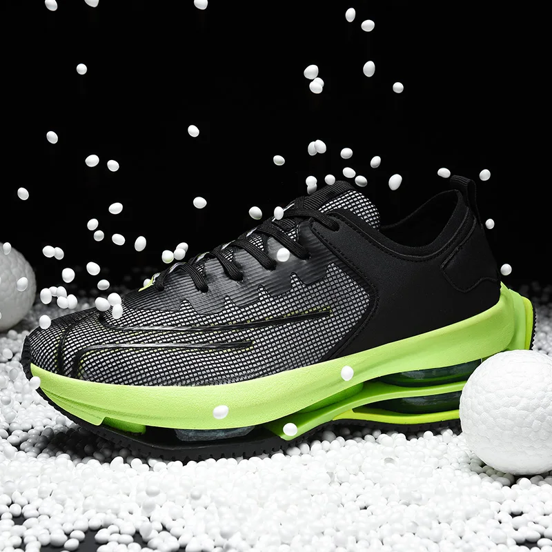 Double Air Sole Men Running Shoes Unique Design Breathable Sports Shoes Male Athletic Outdoor Sneakers Men Zapatos De Hombre 45