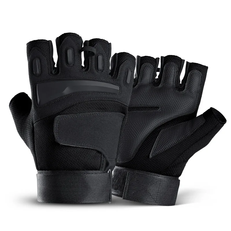 

Outdoor riding tactical gloves half finger mountaineering fitness protection non-slip wear-resistant shock-absorbing gloves
