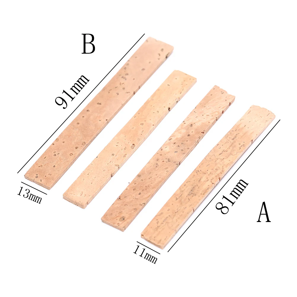 

Clarinet Cork 4Pcs Clarinet Natural Cork Mouth Neck Tube Interface Instrument Repair Parts