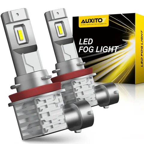 AUXITO 2x 2000LM H8 H11 H16JP H10 Светодиодная лампа Противотуманные фары Canbus No Error 6500K Белый 3000K Золотой DRL Дневные ходовые автомобильные фары 12V