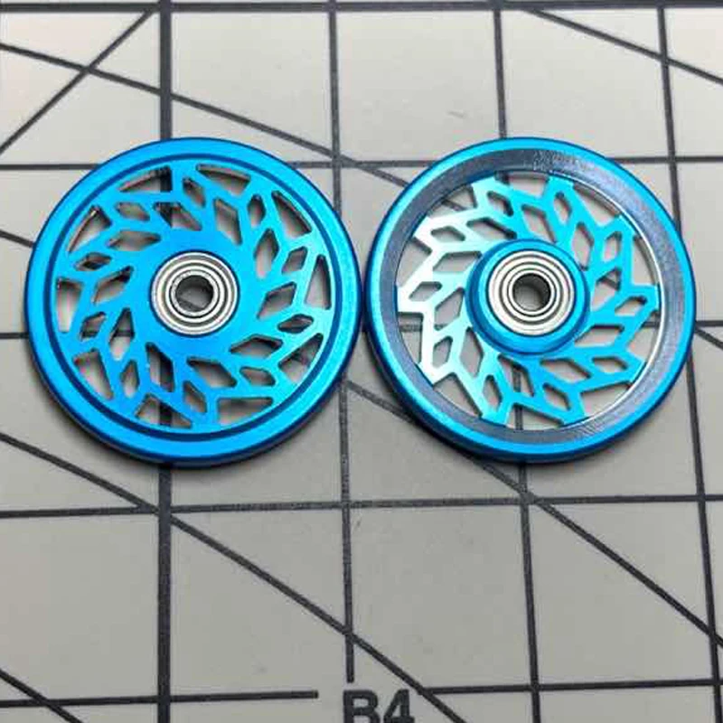 1 пара 19 мм подшипник из алюминиевого сплава плоский направляющий ролик с ЧПУ