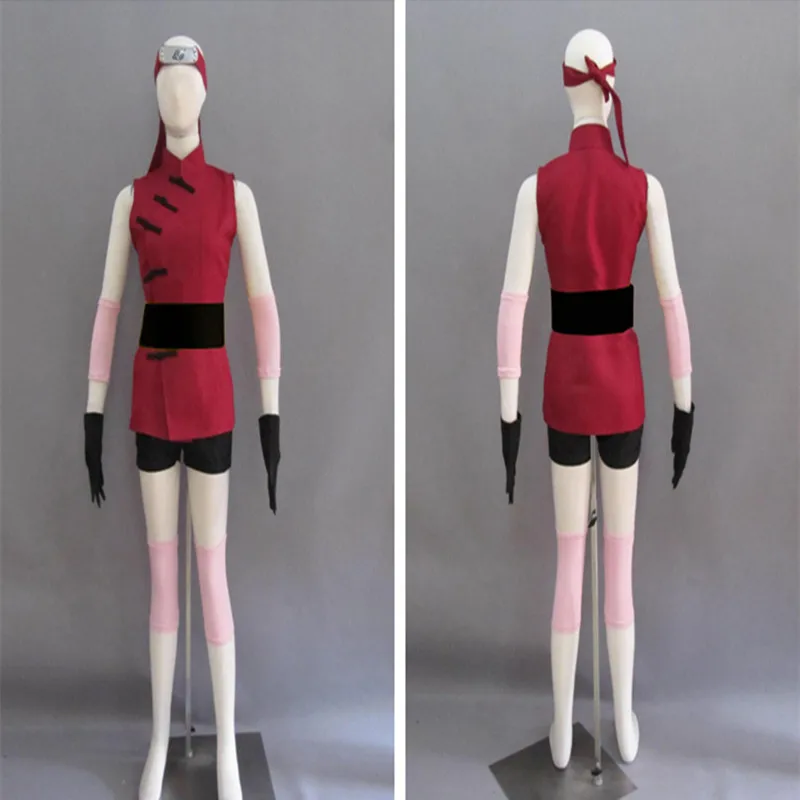 Наруто: Shippuden костюмы Наруто Акацуки Харуно Сакура Лолита юбки кимоно косплей