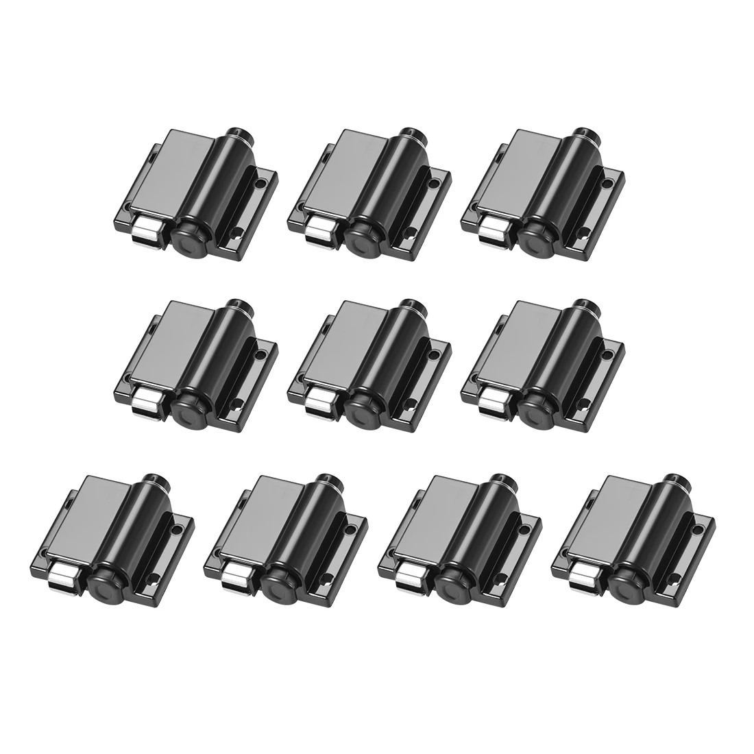

uxcell Touch Magnetic Latches Catch Latch for Cabinet Door Cupboard Black 10pcs