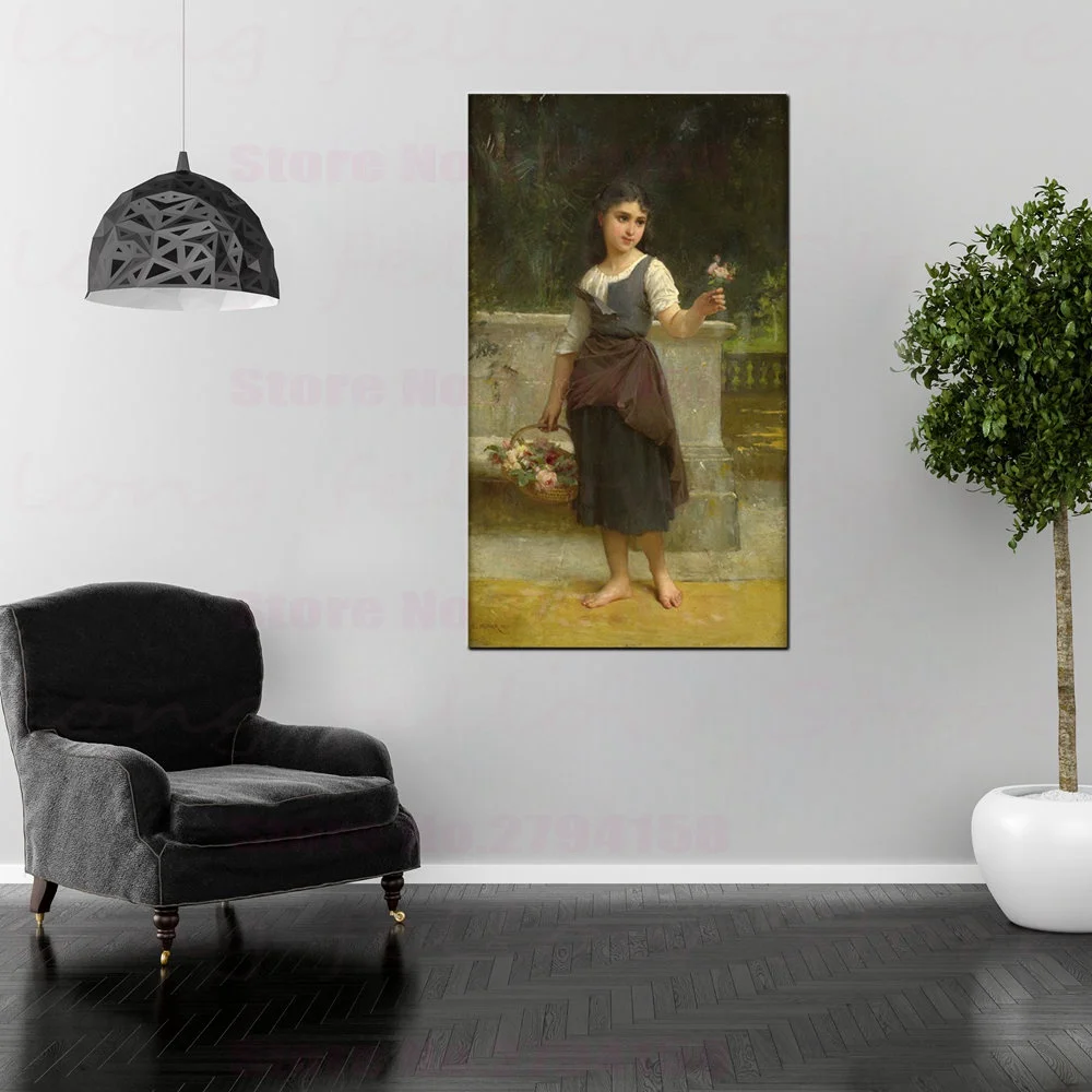 

Emile Munier By William Adolphe Bouguereau Abstract Wall Art Paintings Print On canvas for Living Room Wall Decor Drop Shipping
