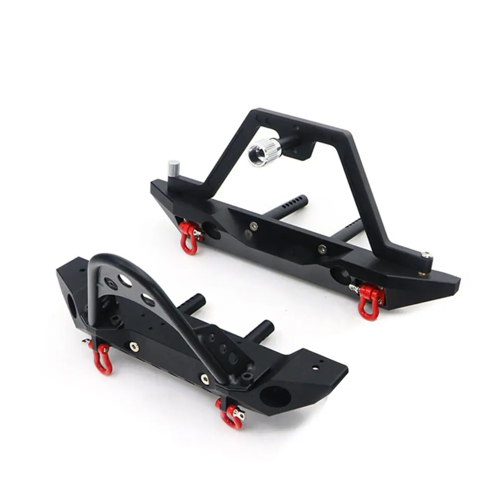 

For 1:10 Simulation Climbing Car RC Crawler Metal Front & Rear Bumper with Lights for 1/10 Axial SCX10 90046 RC Car