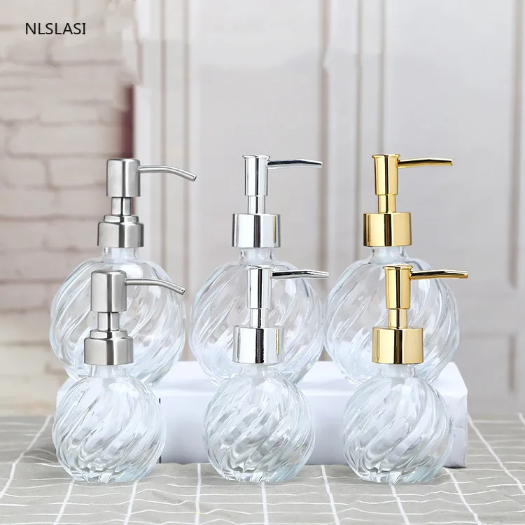 Высококачественный стеклянный шампунь пуш типа гель для душа мыло рук маленькая
