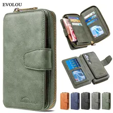 Multi-card Slot Zipper Wallet Flip Leather Case for Xiaomi Redmi Note 9 Pro Max 8 8A 8T 7A K20 Mi Note 10 CC9 Pro 9T Phone Cover