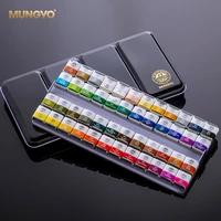 122448 colors mungyo watercolor paint sets acuarela solid water color metal box oil painting pigment for student art supplies