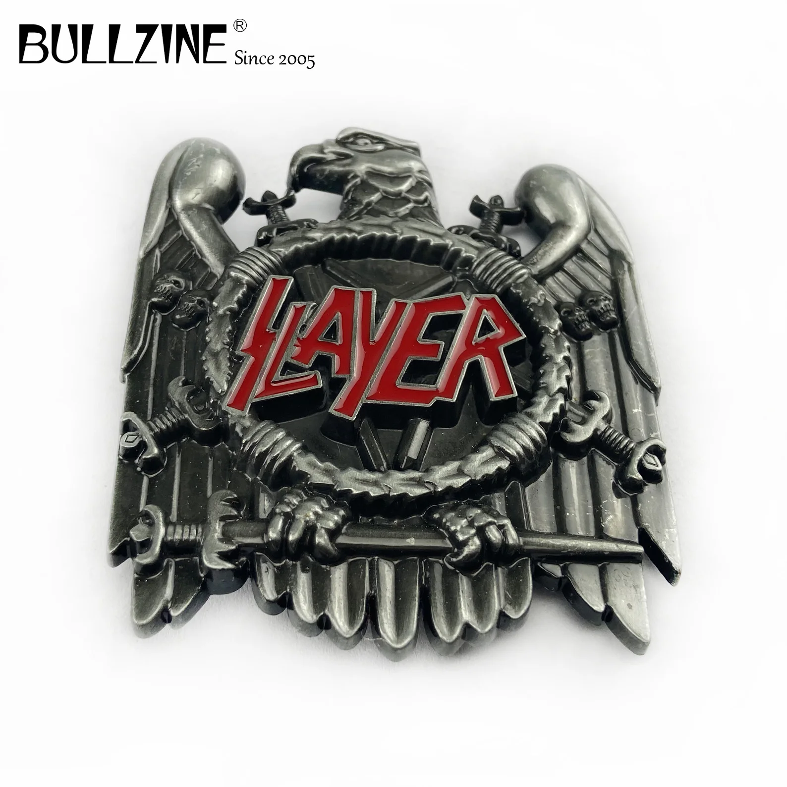 BULLZINE оптовая продажа пряжки ремня с оловянной отделкой FP 02905 1 подходит для детей