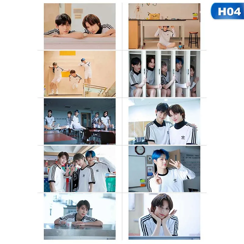 4 10 шт./компл. Kpop TXT фото липкий карты завтра X вместе со звездами Фотокарта Стикеры "сделай сам" с украшением в виде кристаллов карты Стикеры - Цвет: 4