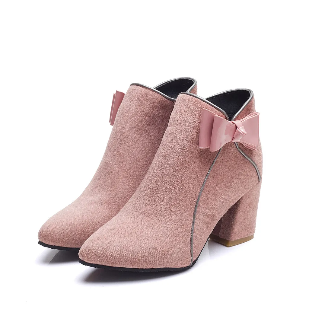 Зима 2019 г. Лидер продаж Женские однотонные байкерские Ботильоны на молнии