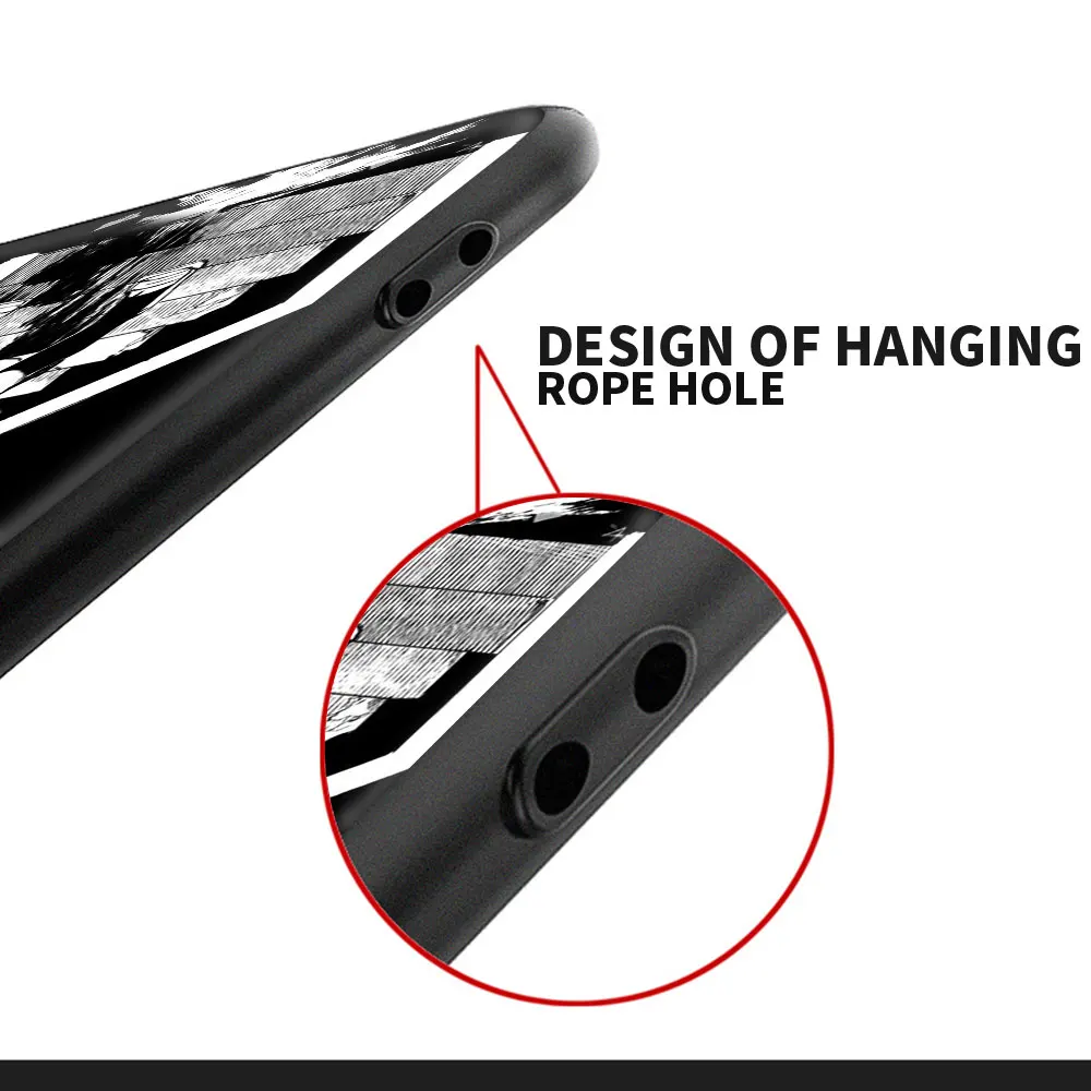 

Sad Japanese Anime Cellphone Case For Redmi Note 10 pro max Cover Balck Shell for Redmi Note 9 8 pro 7 9s 9T 8T Coque