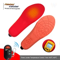1800mah heating insoles wireless intelligent remote control winter spring warm heated insole eur size 35 46 cut to fit unisex
