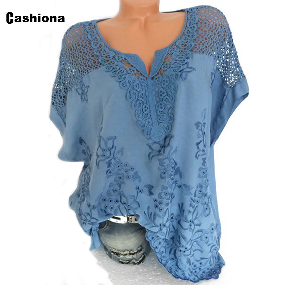 Новинка лета 2020 Элегантная блузка для отдыха женские кружевные топы с коротким