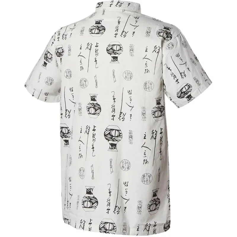 

2020 Spring Autumn Features Shirts Men Casual Chinese Traditional Short Sleeves Tang Shirt Male Shirts 8798
