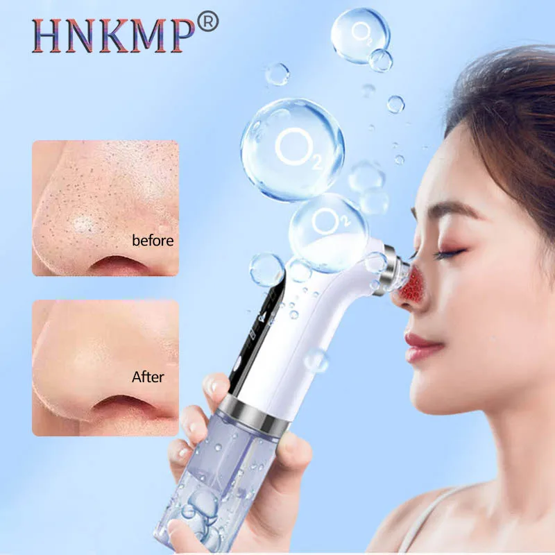 

HNKMP Electric Bubble Blackhead Remover USB Rechargeable Water Cycle Pore Acne Pimple Removal Vacuum Suction Facial Cleaner