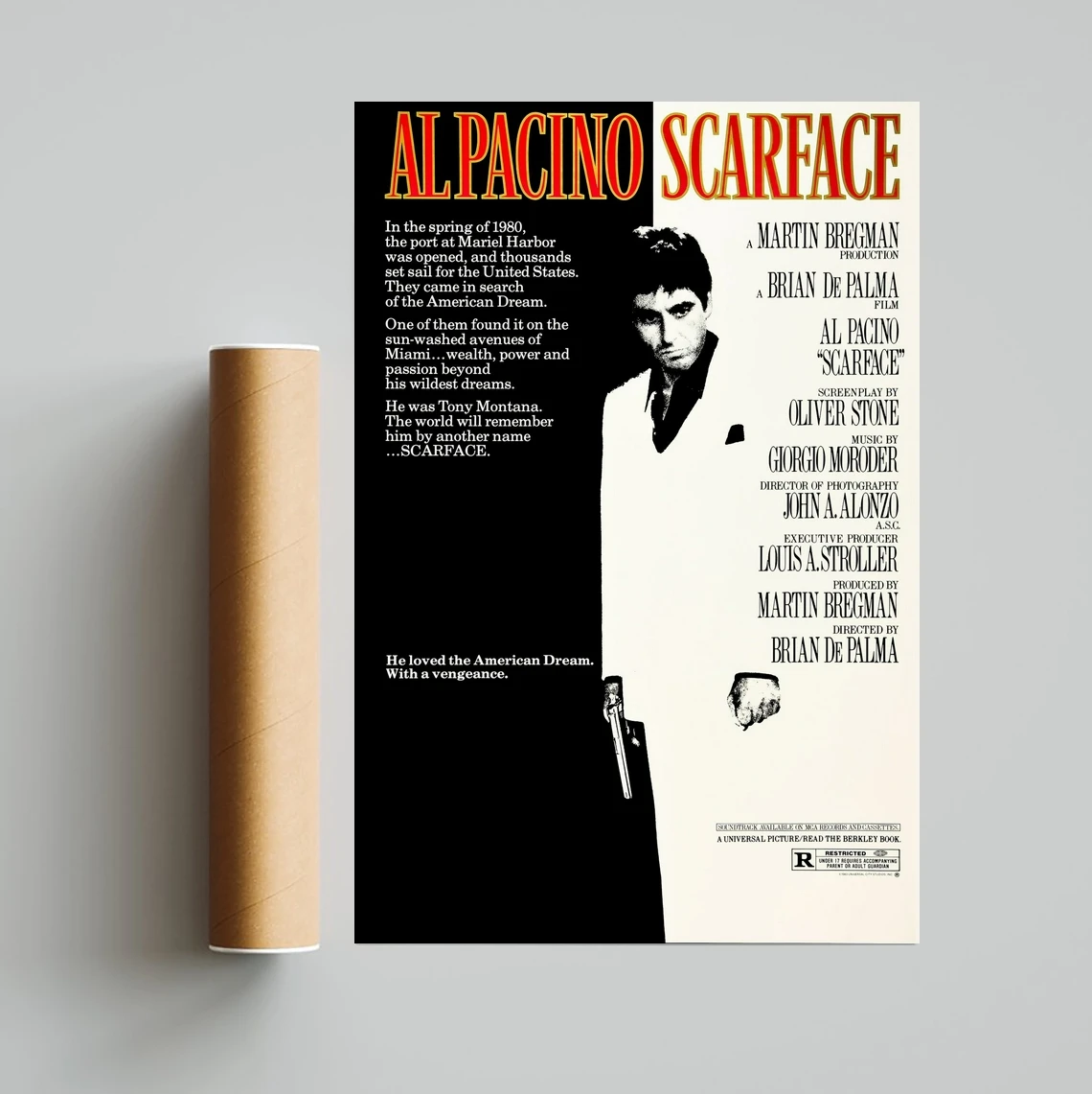 Классический кинопостер Scareface холст Художественная печать украшение для дома