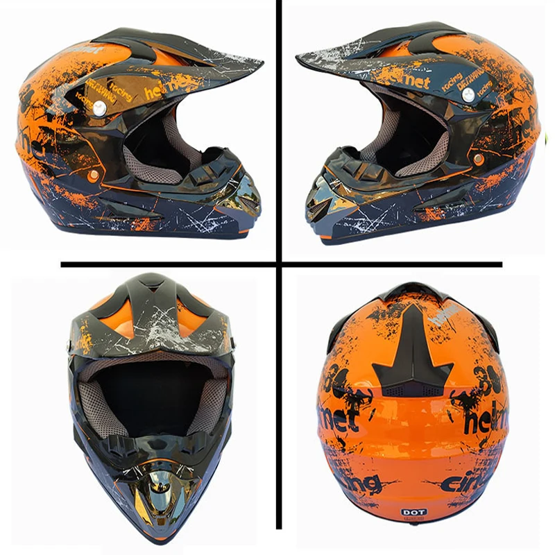Полнолицевой мотоциклетный шлем Casco Moto внедорожный ATV Байк горные MTB DH Capacete Мото