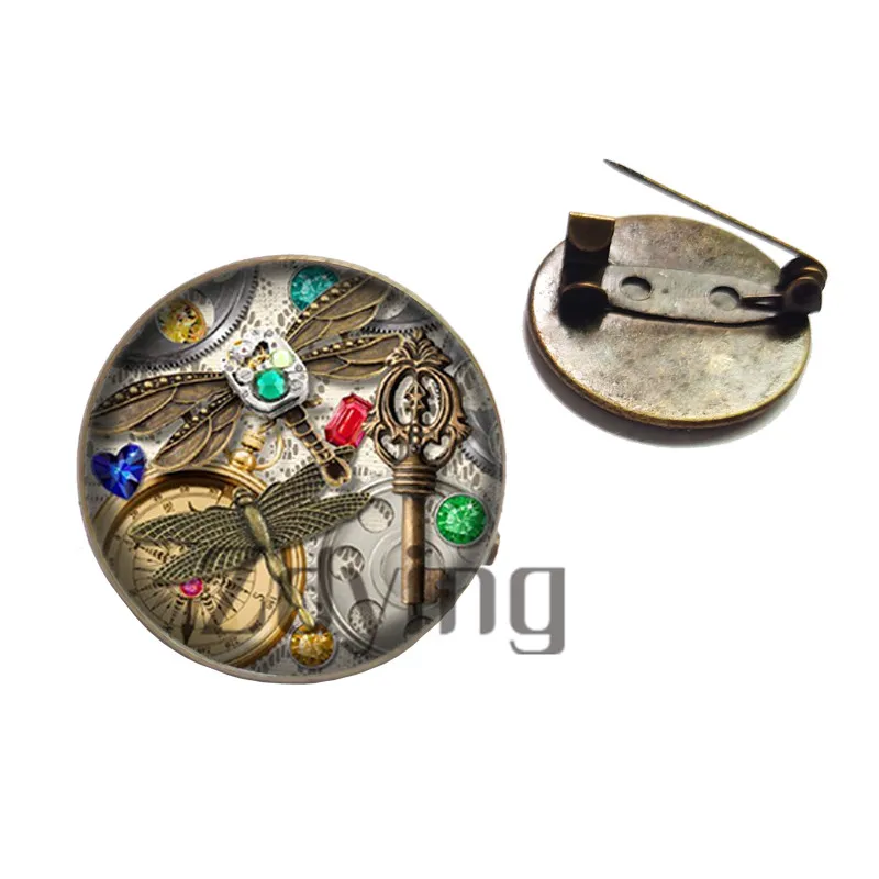 Брошь в стиле ретро 20 мм/25 мм с кабошоном | Украшения и аксессуары