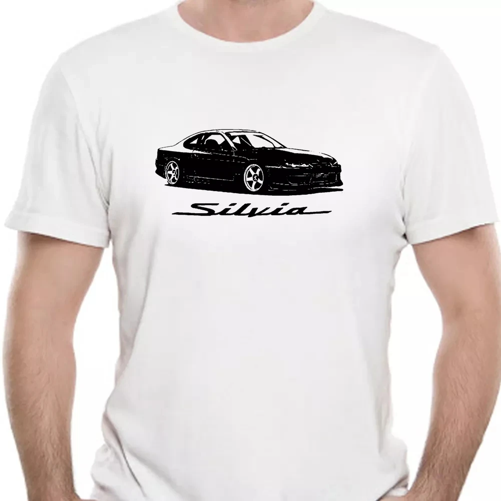 JDM Nissan Silvia S15 гоночная мягкая хлопковая Футболка разных цветов размеры 0966T |