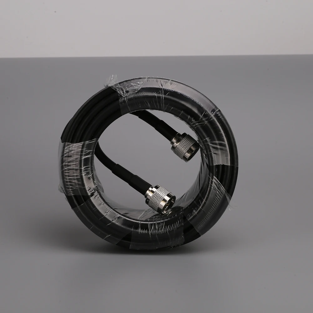 15 метров RG6 Низкая потеря коаксиальный кабель 50ohm N папа к мужской связи для
