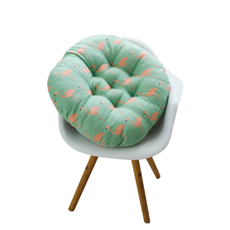 

Round Cotton Linen Children Dining Chair Heighten Cushion Thicken Seat Cushion Bed Sofa Pillow Swing Cradle Mat Office Chair Pad