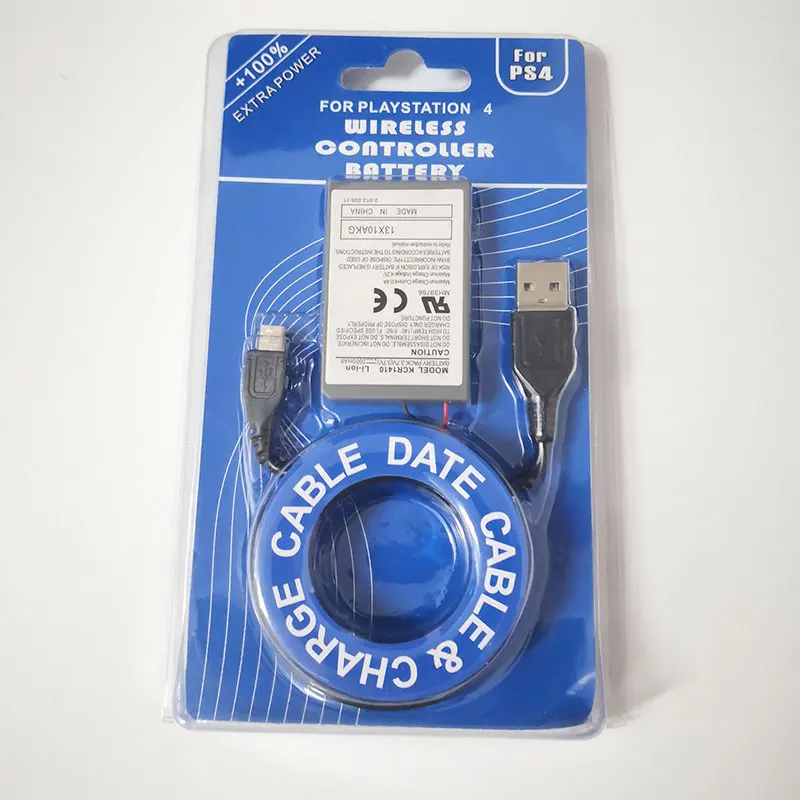 

2000mAh For Sony Gamepad PS4 Battery Dualshock4 V1 Wireless controller Rechargeable Batteries CUH-ZCT1E +USB charger cable