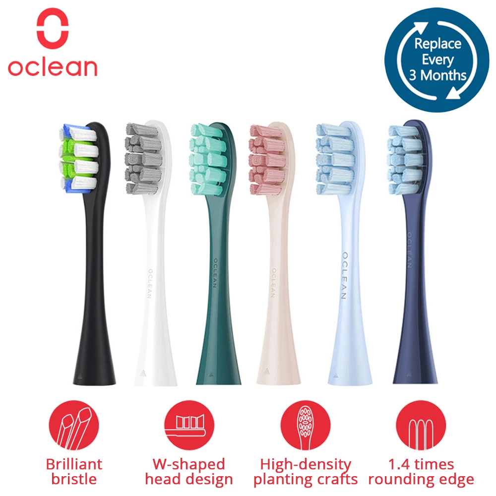 Oclean Toothbrush Head for Oclean X/X Pro/Z1/F1/One/Air 2 Electric Sonic Toothbrush Food-grade TPE/PP Material FDA Certification