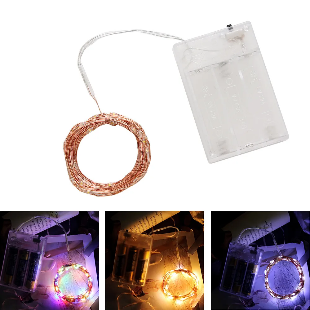 LBTFA 2M 3M 5M 10M Copper Wire LED String Lights Holiday Lighting Fairy Garland Christmas Tree Wedding Party Decoration | Лампы и