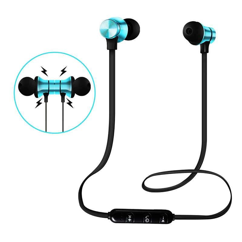 Магнитные беспроводные bluetooth наушники XT11 музыкальная гарнитура с шейным ободом