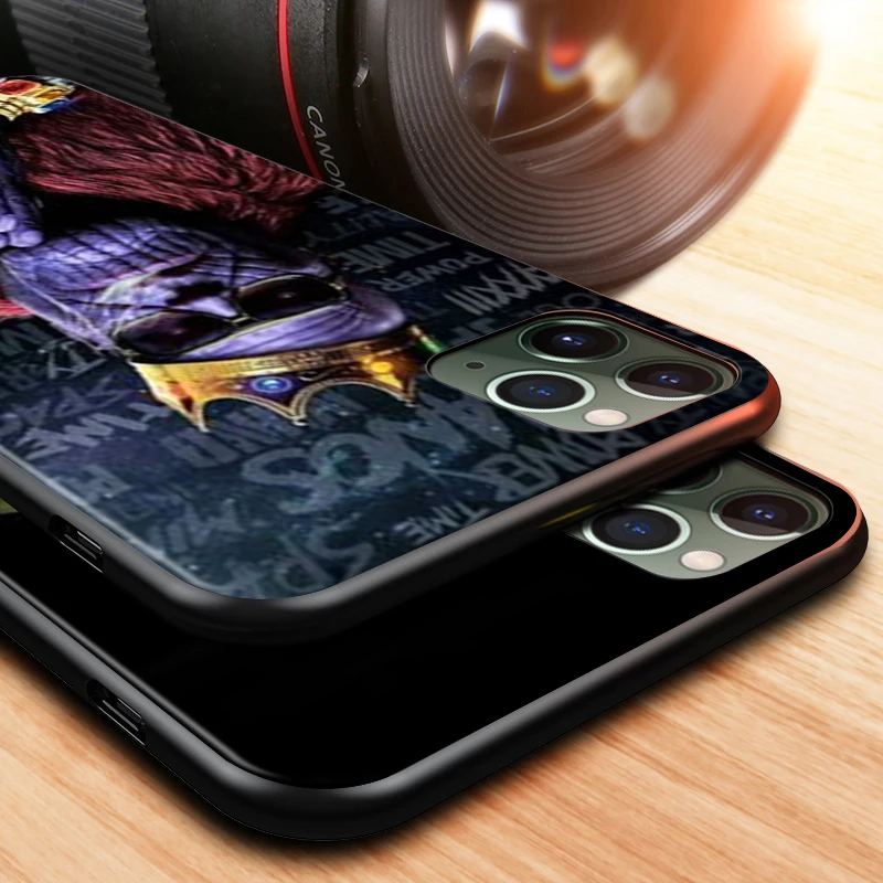 

Marvel Avengers Thanos for Apple iPhone 12 Mini 11 XS Pro Max X XR 8 7 6 6S Plus SE 5 5S Black Phone Case