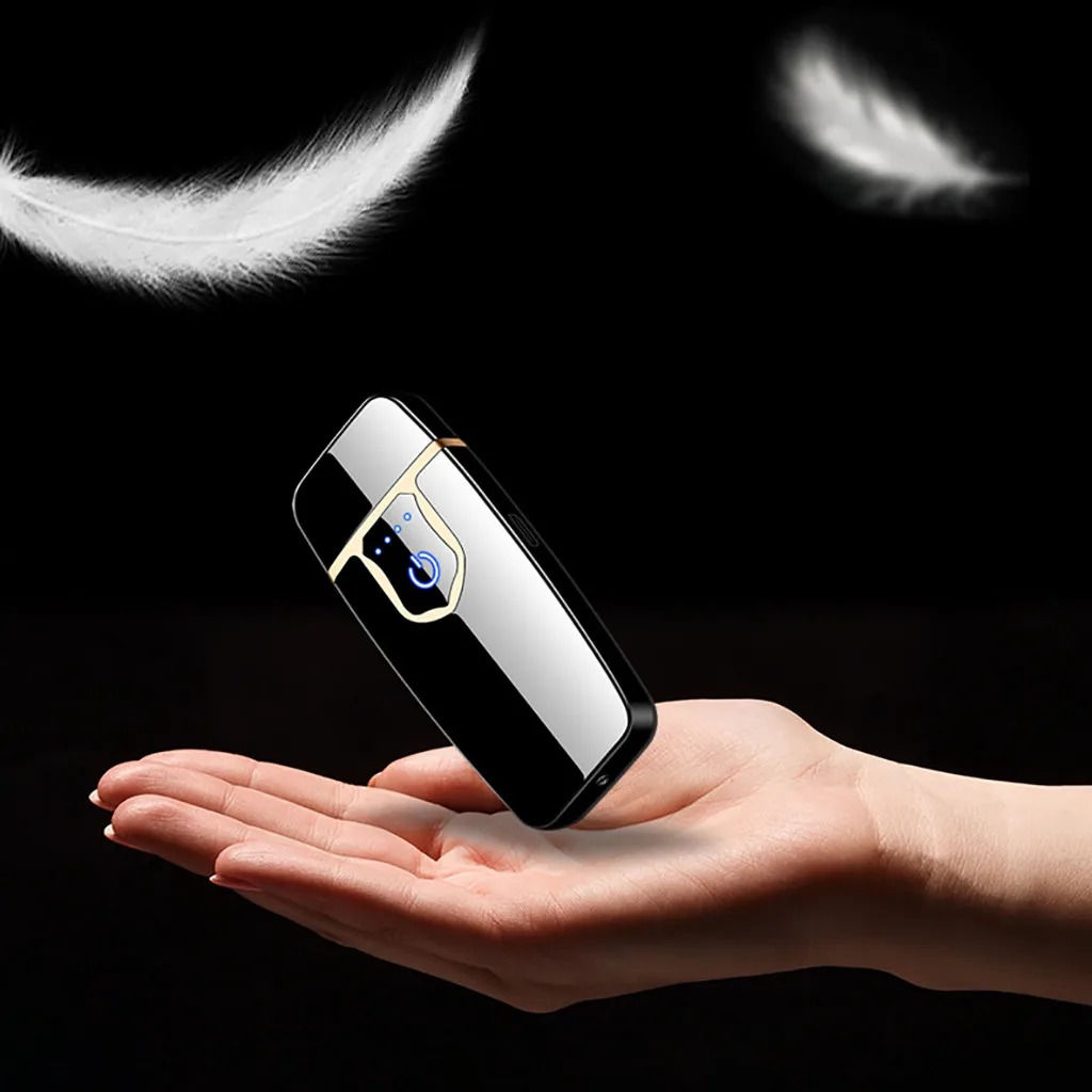 Новая беспламенная usb зарядка Зажигалка сенсорный экран электронное зажигание