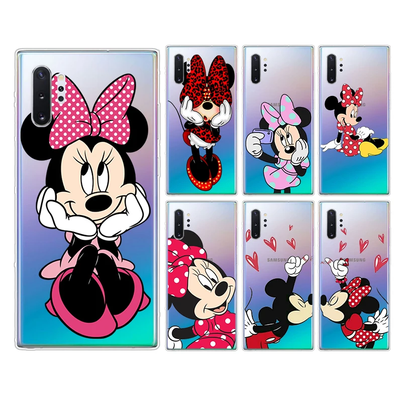 

Lovely Minnie Mouse For Samsung Galaxy Note 20 10 9 8 Plus Ultra Lite M31 M31S M10 M10S M20 M21 Silicone Phone Case