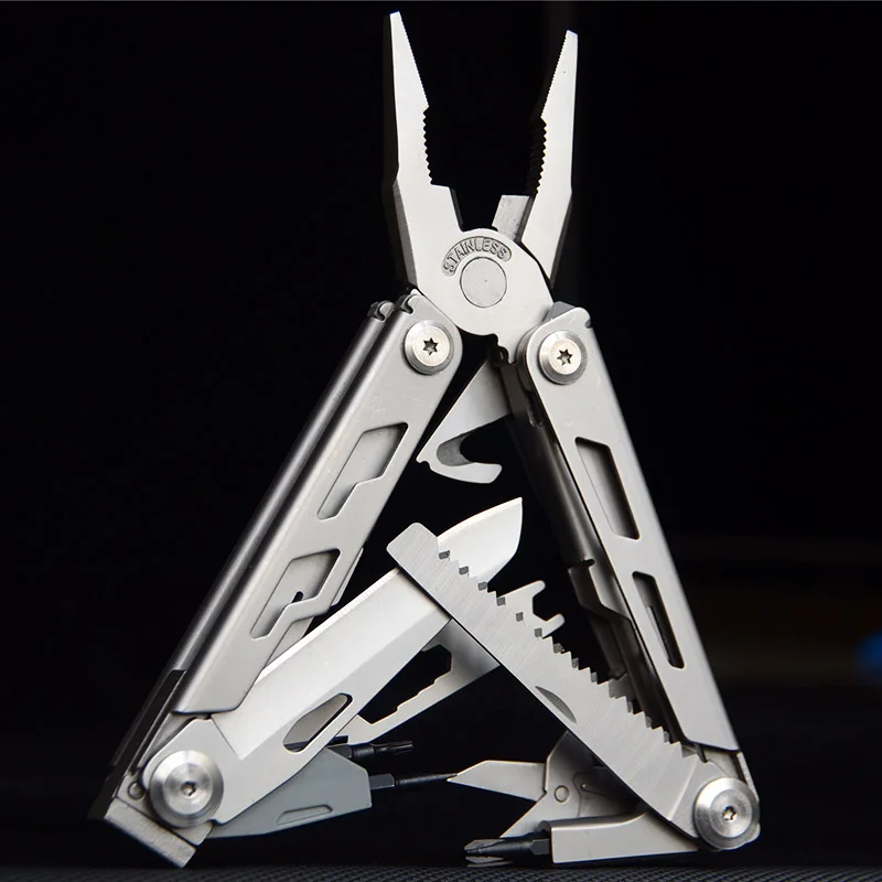 14 в 1 многофункциональный инструмент плоскогубцы складной нож для выживания с