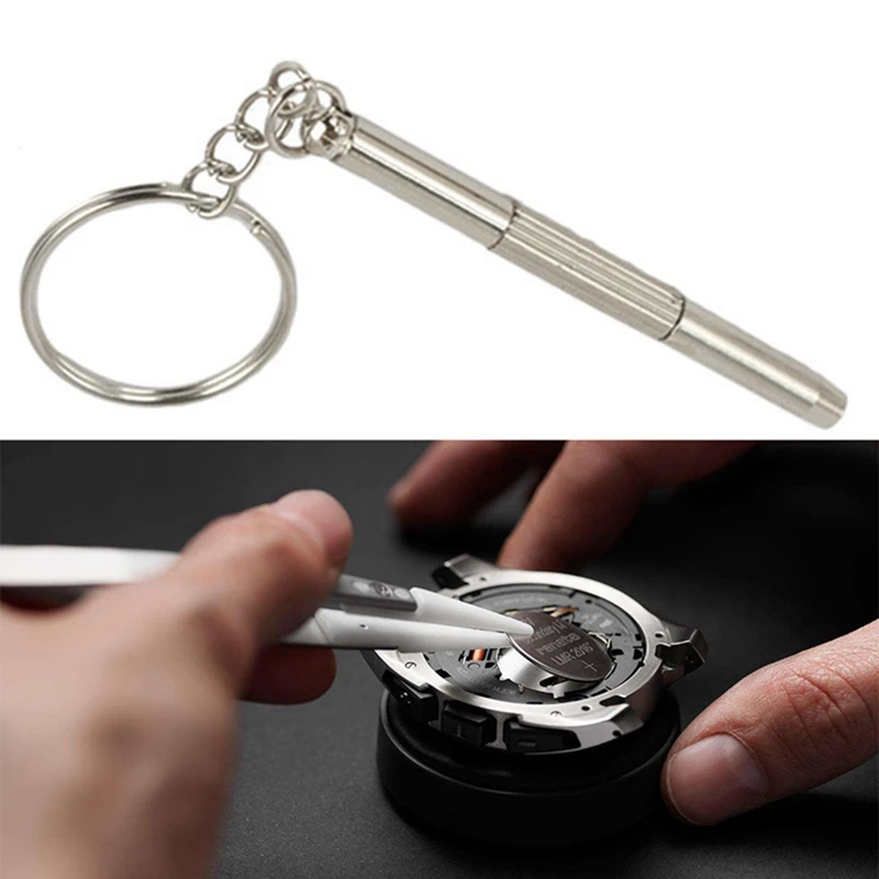 1 шт. Автомобильная отвертка брелок мини Ремонтное кольцо для ключей в форме