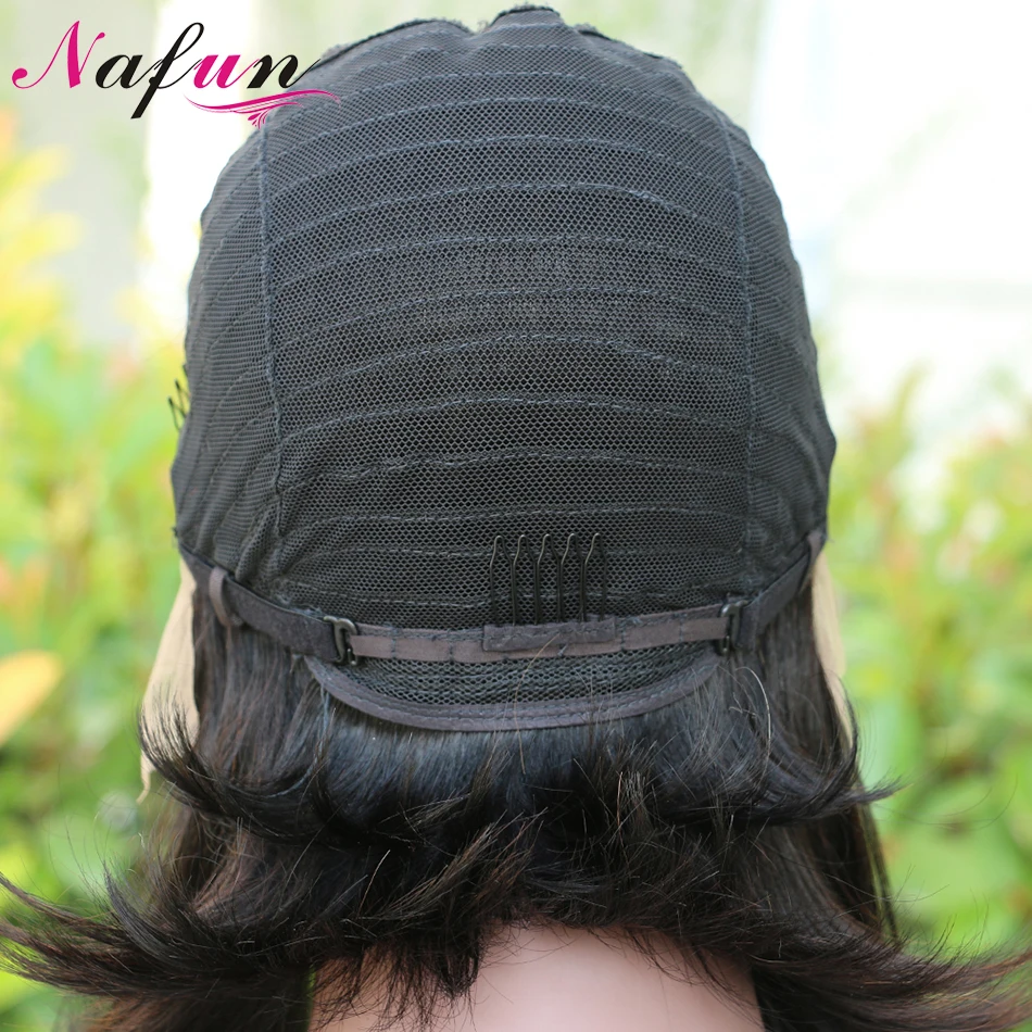 Перуанские короткие парики боб прямые на сетке T-Part из человеческих волос Remy для