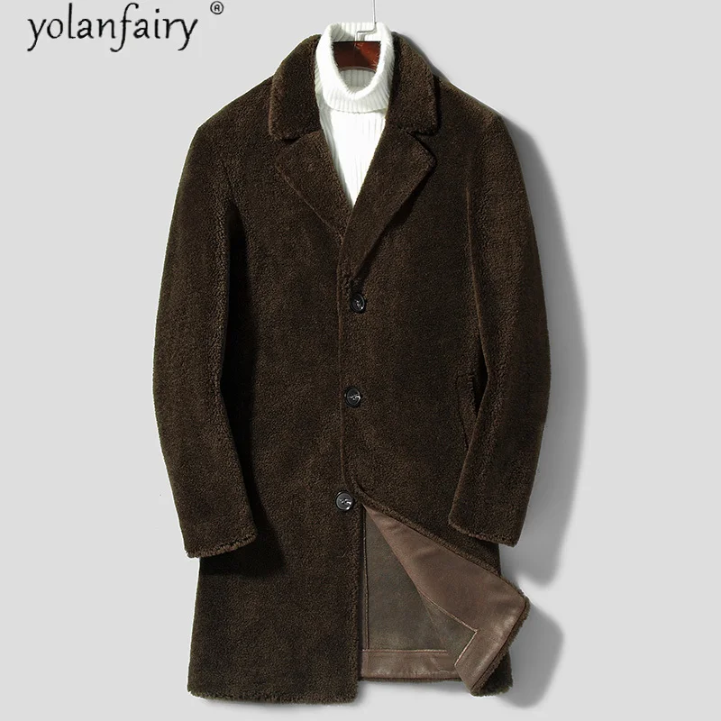 

Real Fur Coat Men Clothes 2020 Sheep Shearing 100% Wool Fur Autumn Winter Jacket Korean Men's Jackets Veste Homme Y908 KJ5671