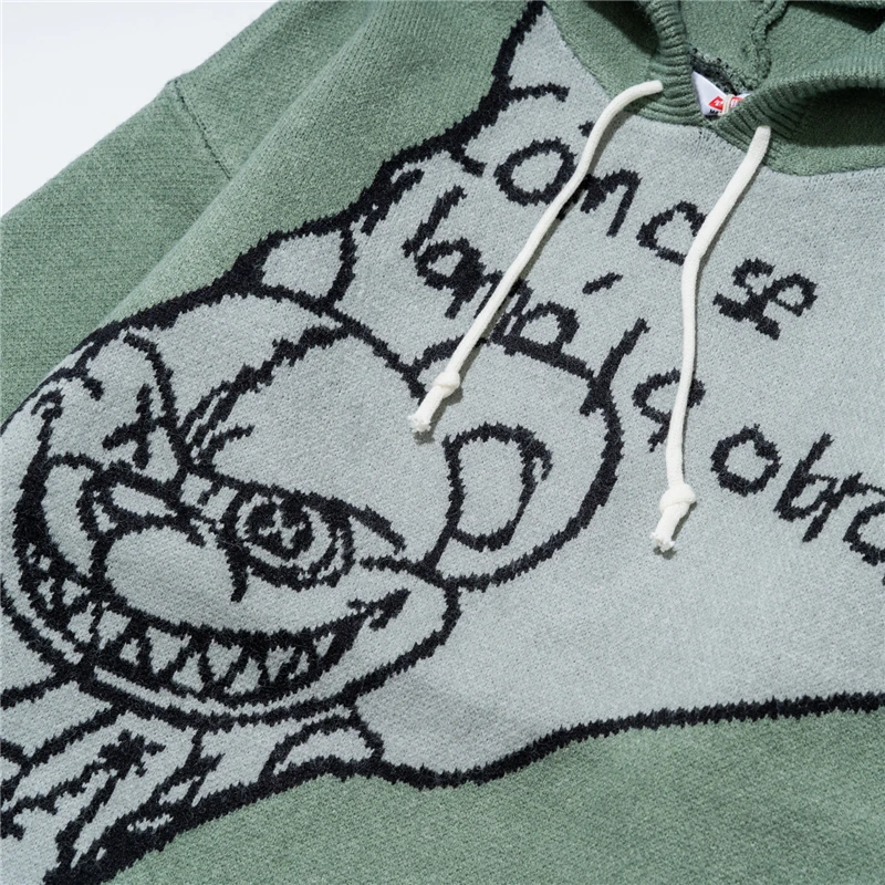 

2020 Male Swearshirt Green Red Hip Hop Sweater Long Sleeve XL XXL O Neck Warm Loose Casual Streetwear Soft Knitt Pullover