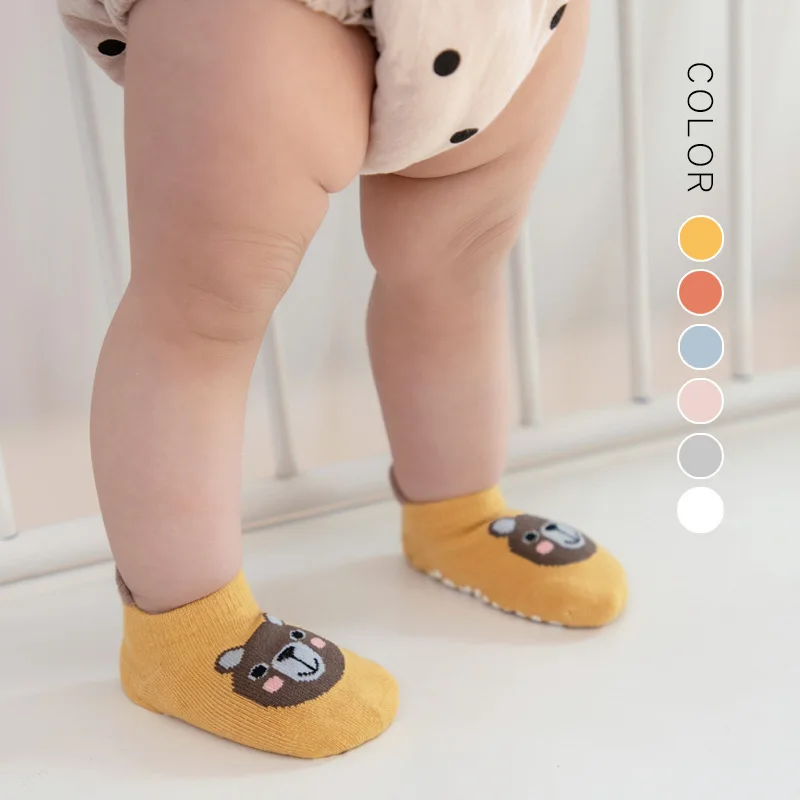 

0-3Y Baby Socks Spring And Summer Baby Boy Cartoon Socks Floor Rubber Baby Girl Socks Boat Socks Baby Clothing