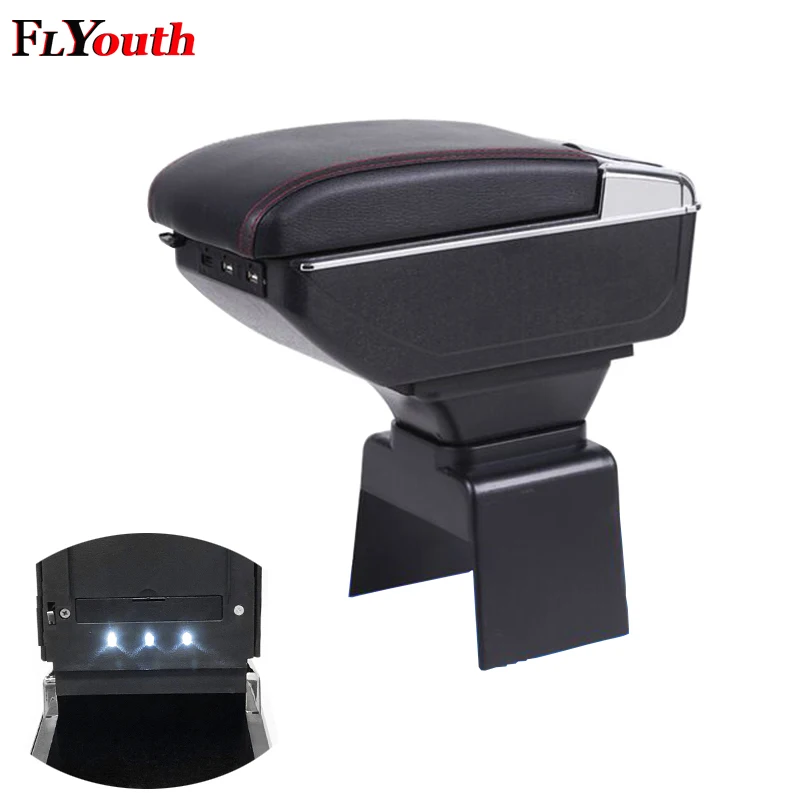 Подлокотник для Peugeot 307/Citroen Elysee 307 2004 2013 зарядка через USB светодиодный светильник