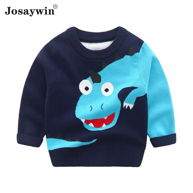 

Josaywin Winter Sweater for Baby Boy O-Neck Cartoon Animal Knitted Sweater Kids Autumn Sweater Pullover Children's Clothing