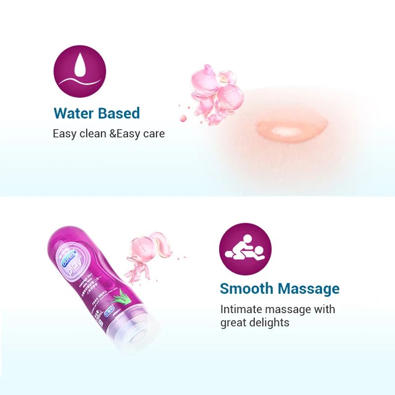 Лубрикант Durex на водной основе 2 в 1 с алоэ вера | Красота и здоровье