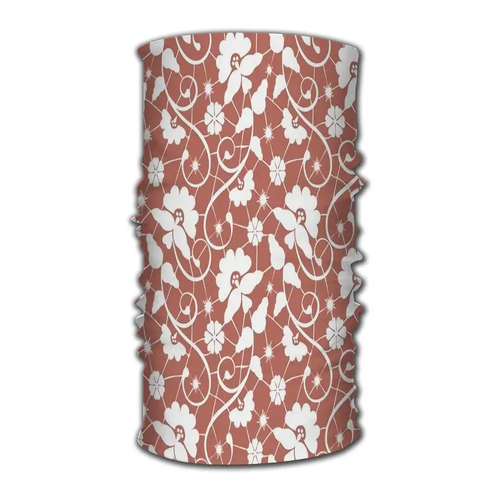 Headband Bandanas White Lace in Peach Multifunctional Headwear 2890 Ways to Wear Your Magic |