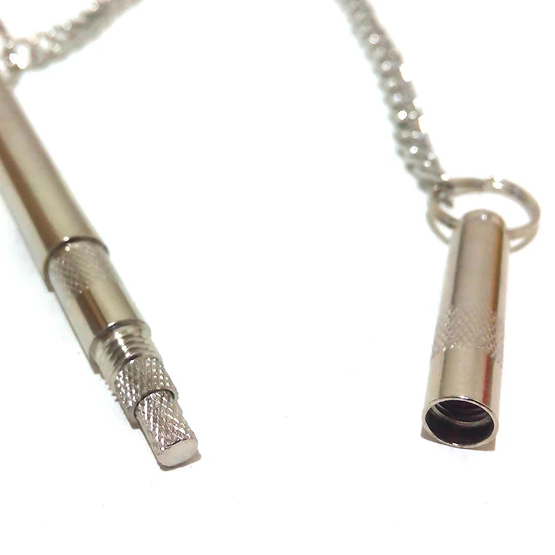 Длинный латунный ультразвуковой свист для собак регулируемый звуковой стоп лай