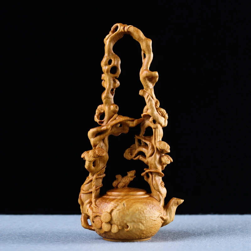 Чайник в виде белки диаметром 16 см китайском стиле креативные фигурки из массива