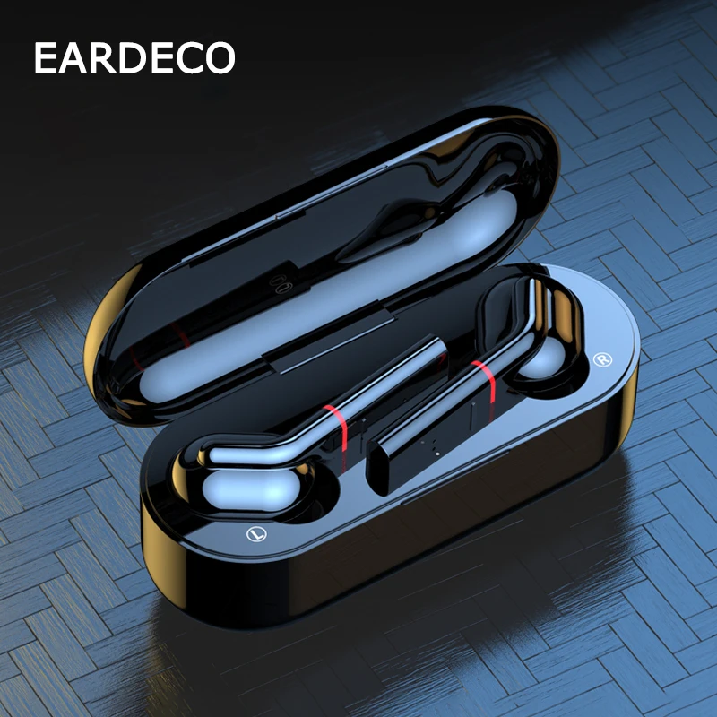 

Наушники-вкладыши EARDECO, Bluetooth наушники TWS, настоящие беспроводные наушники, спортивные наушники, беспроводные наушники с басами и микрофоном...
