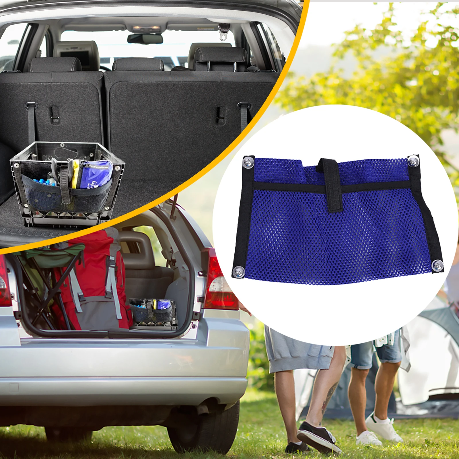 

Kayak Canoe Storage Bag Mesh Pouch Tackle Box Water Bottle Tool Beer Pack Holder Portable Adjustable Dinghy Kayaking Supplies